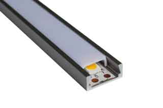 Aluminiumschiene 15x6 mm für LED-Bandmontage